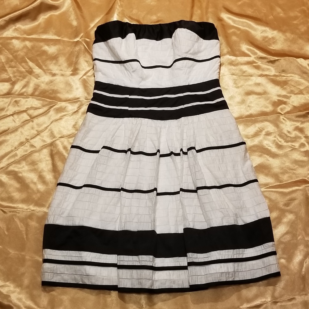 The Limited Strapless Ruffle Dress Women's Size 8
